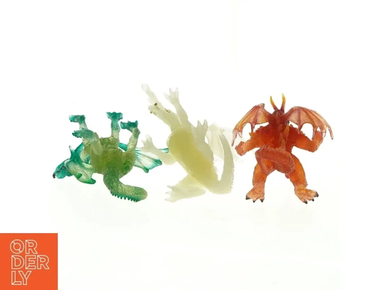 Billede 2 - 3 dragefigurer i plastik fra schleich eller Papostr. 17 x 10 cm)