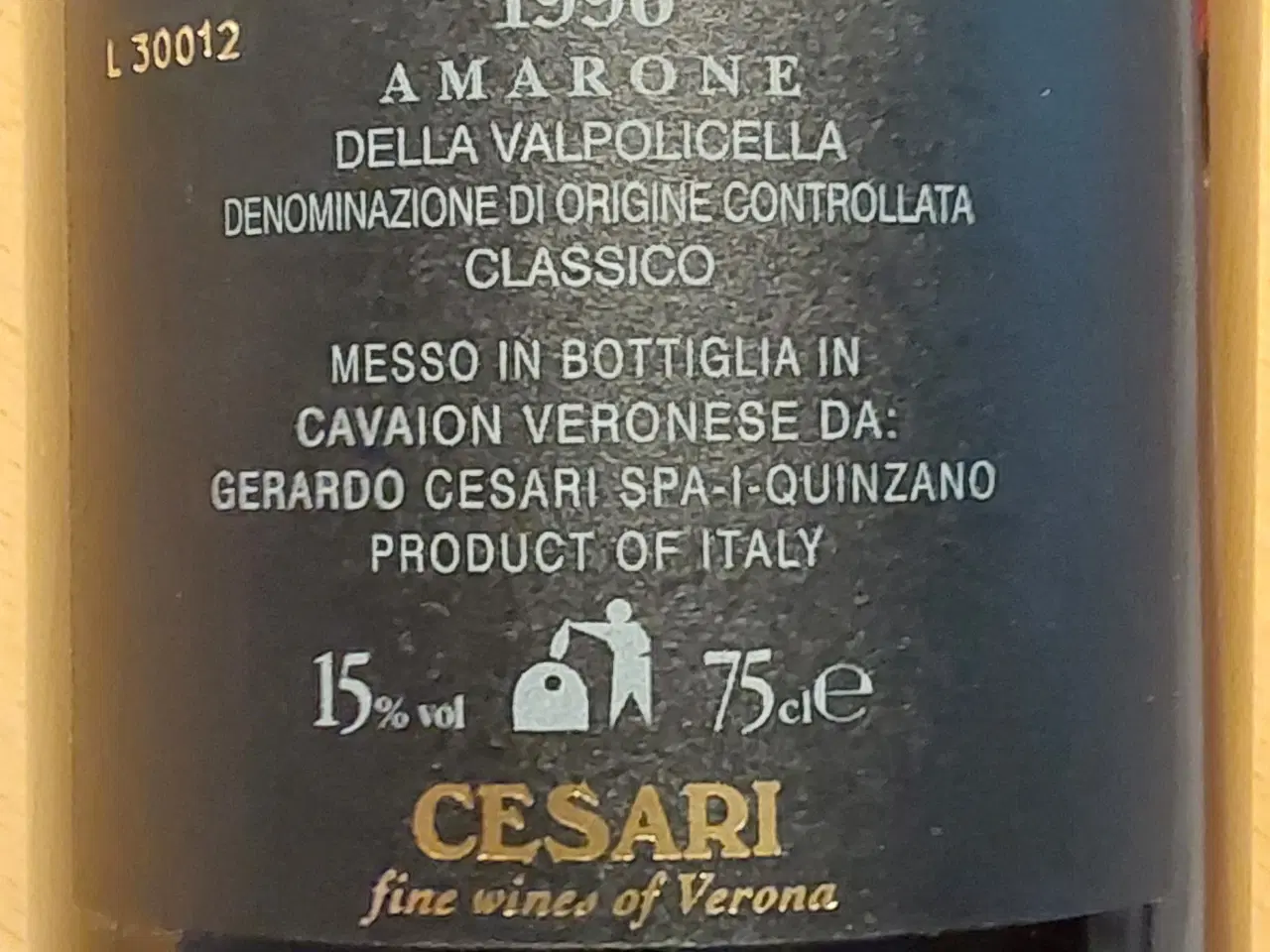 Billede 2 - Cesari Amarone della Valpolicella Classico 1990