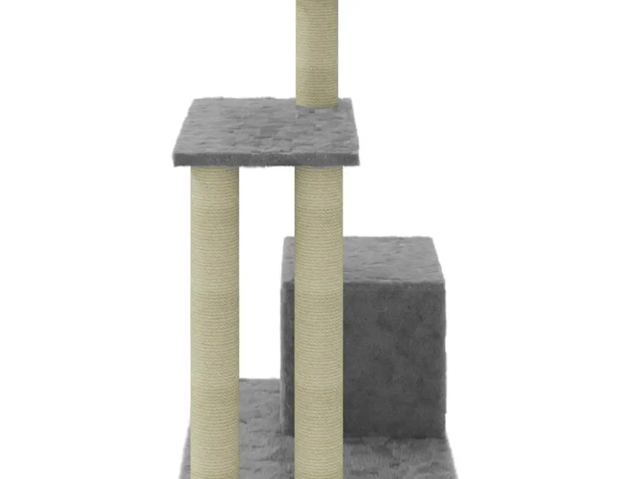 Billede 6 - Kradsetræ med sisalkradsestolper 71 cm lysegrå
