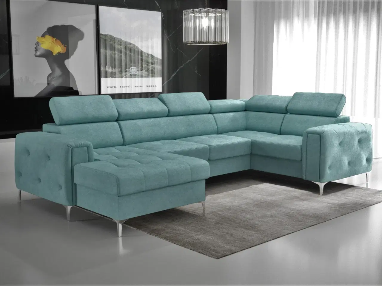 Billede 1 - ORIONIS MAX III HJØRNESOFA MED SOVEFUNKTION 165x320x185 CM