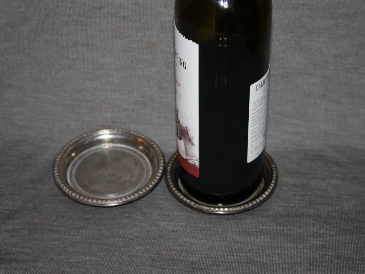 Billede 4 - Flaskebakker / Glasbakke i sølvplet diam 10 cm