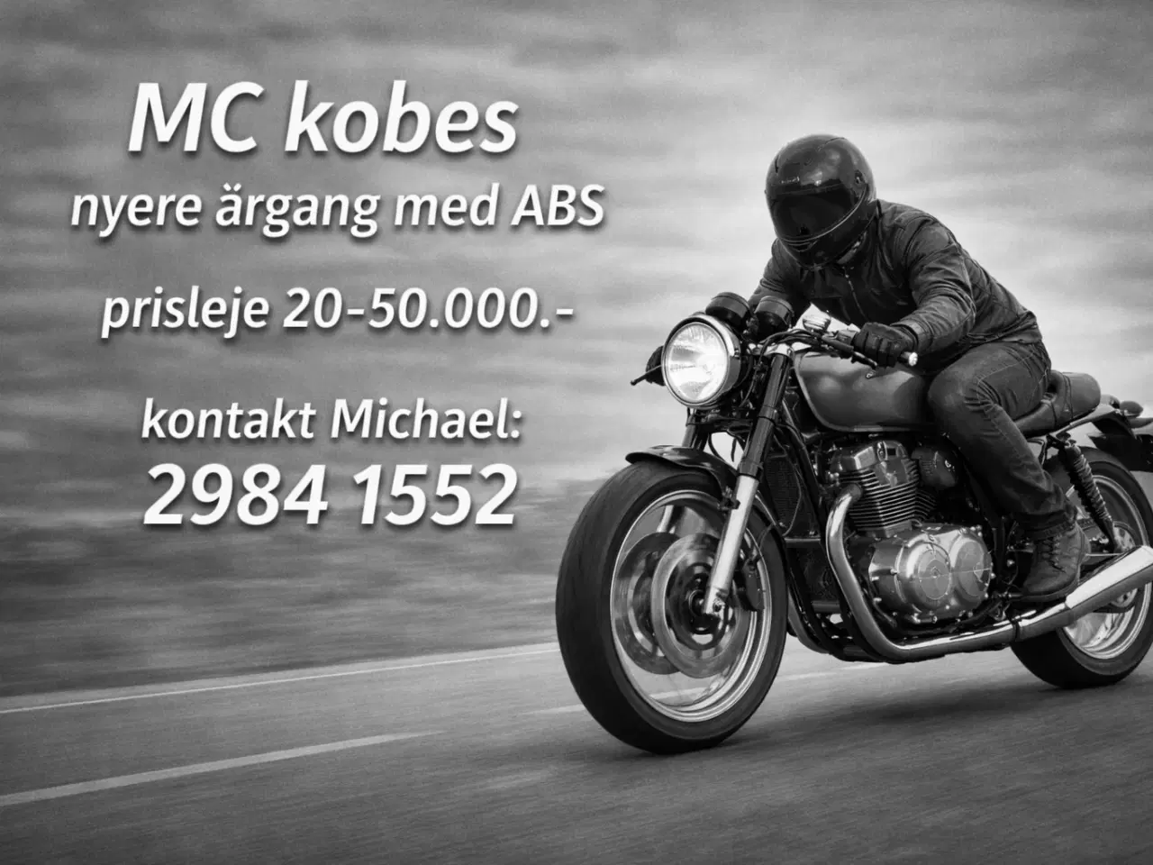 Billede 1 - MC købes, nyere årg med abs