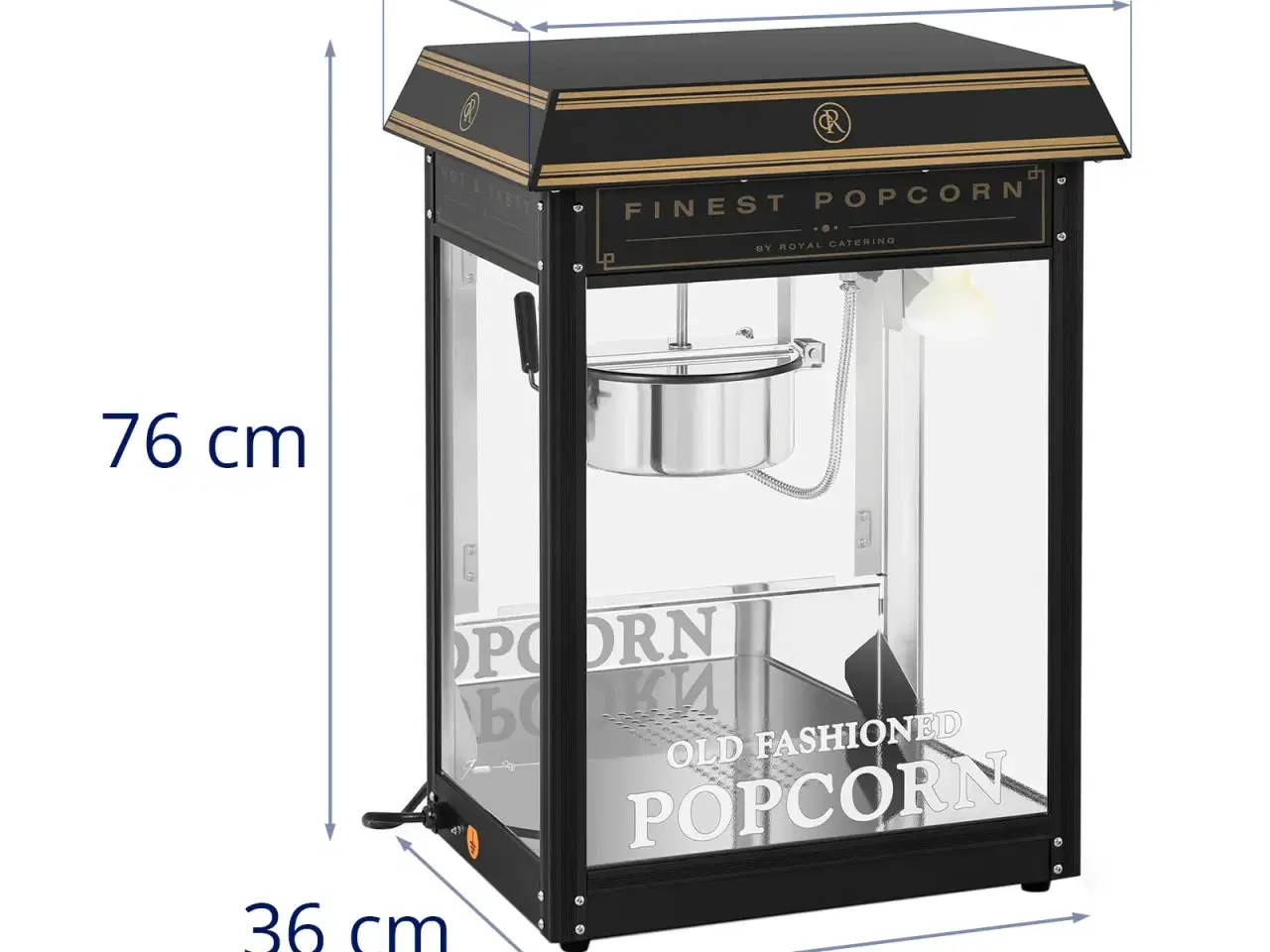 Billede 11 -  Popcornmaskine 88 L – 1600 W – sort og guld