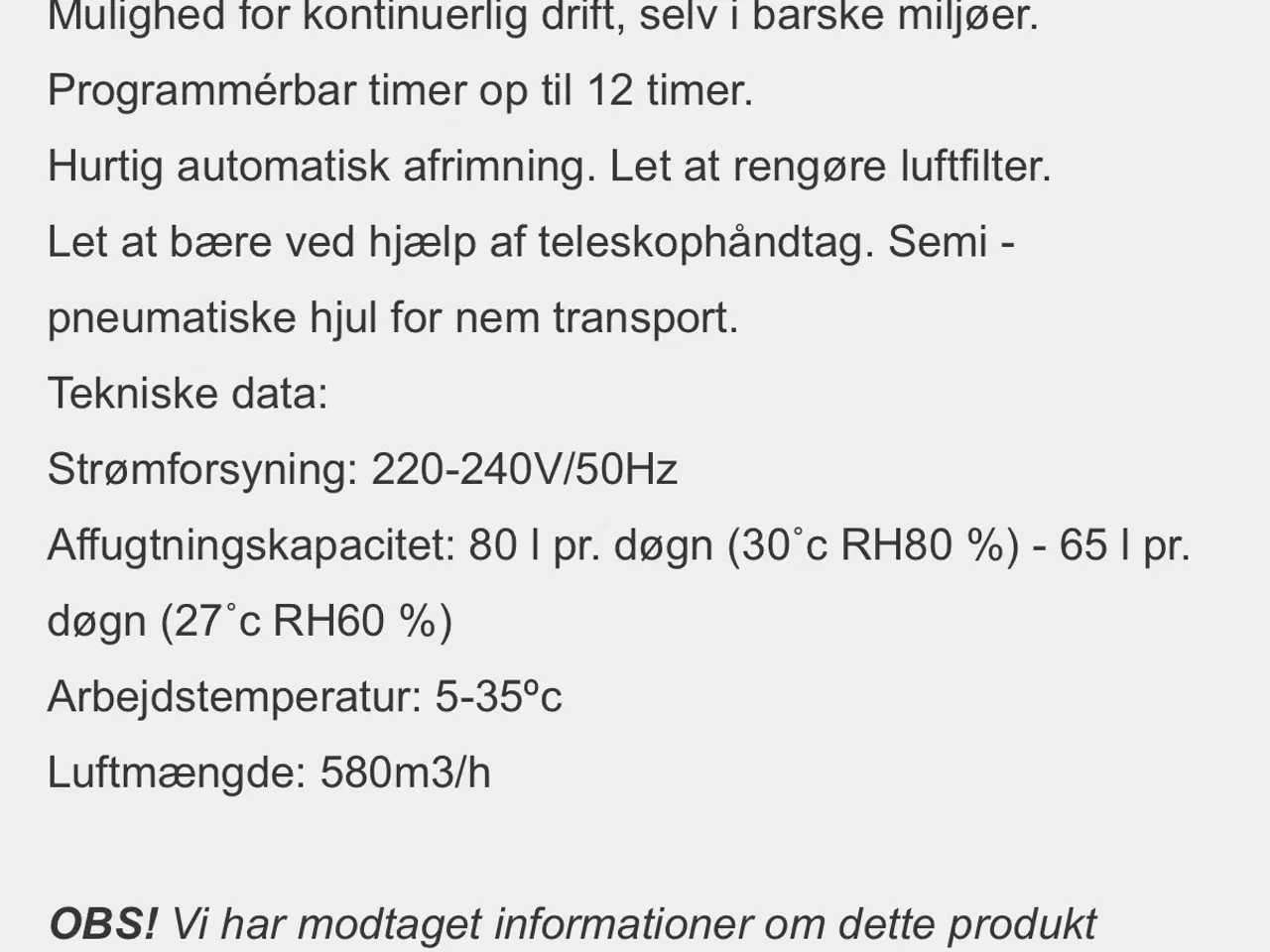 Billede 8 - Affugter staring 
