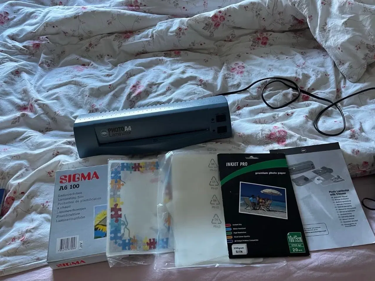 Billede 1 - Laminerings maskine med tilbehør