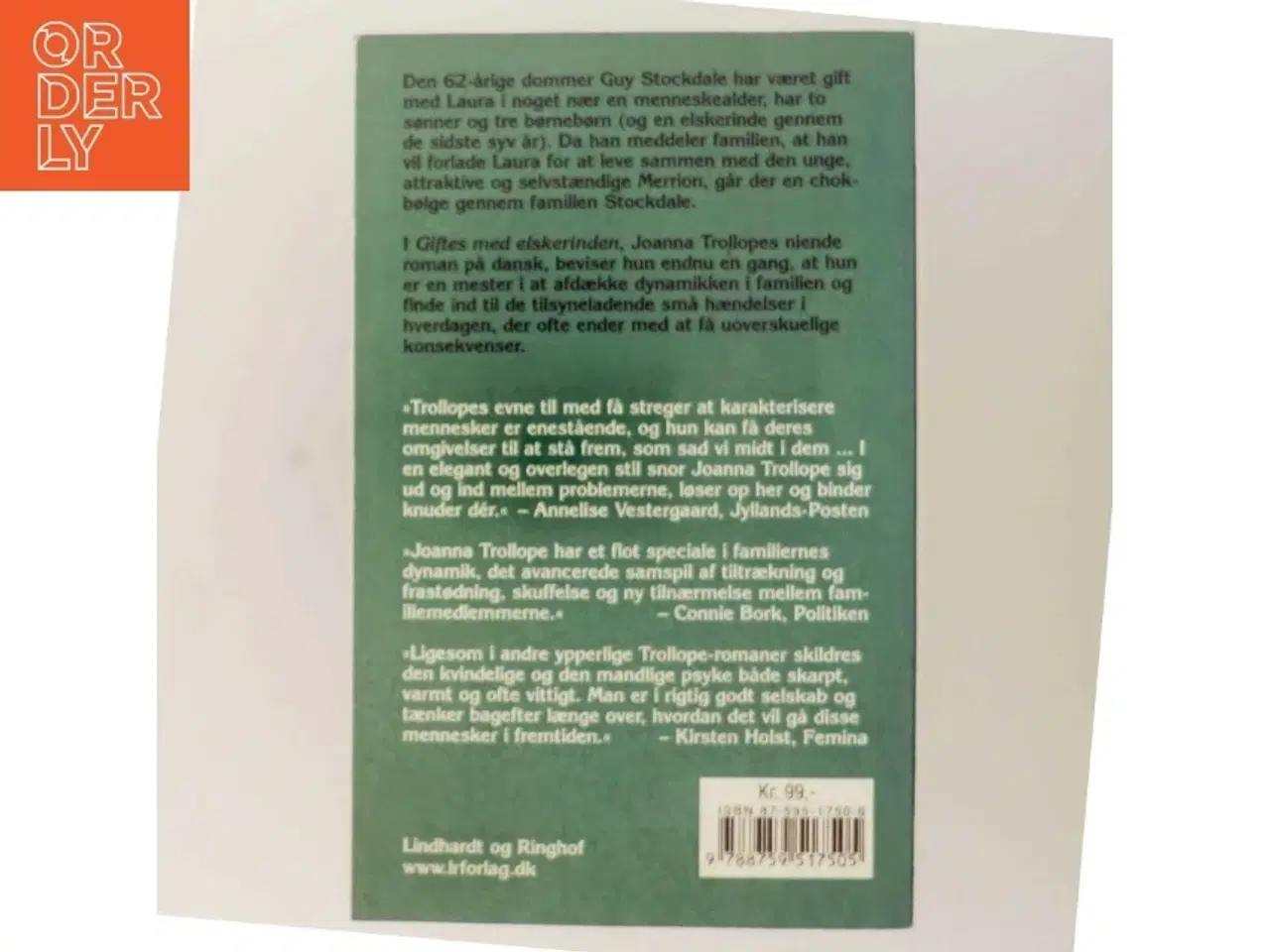 Billede 3 - Giftes med elskerinden af Joanna Trollope (Bog)