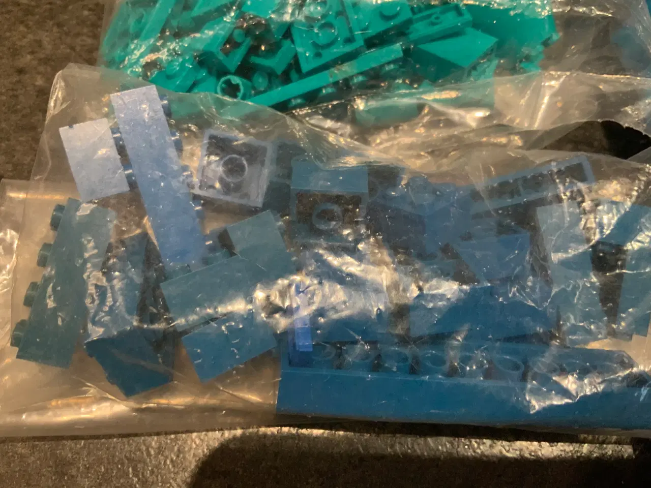 Billede 5 - 6 slags blå legoklodser