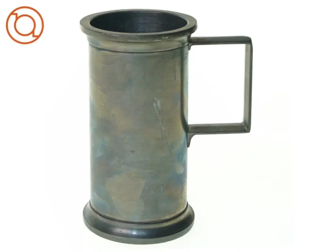 Billede 1 - Krus i metal fra JH (str. 13 x 7 cm)
