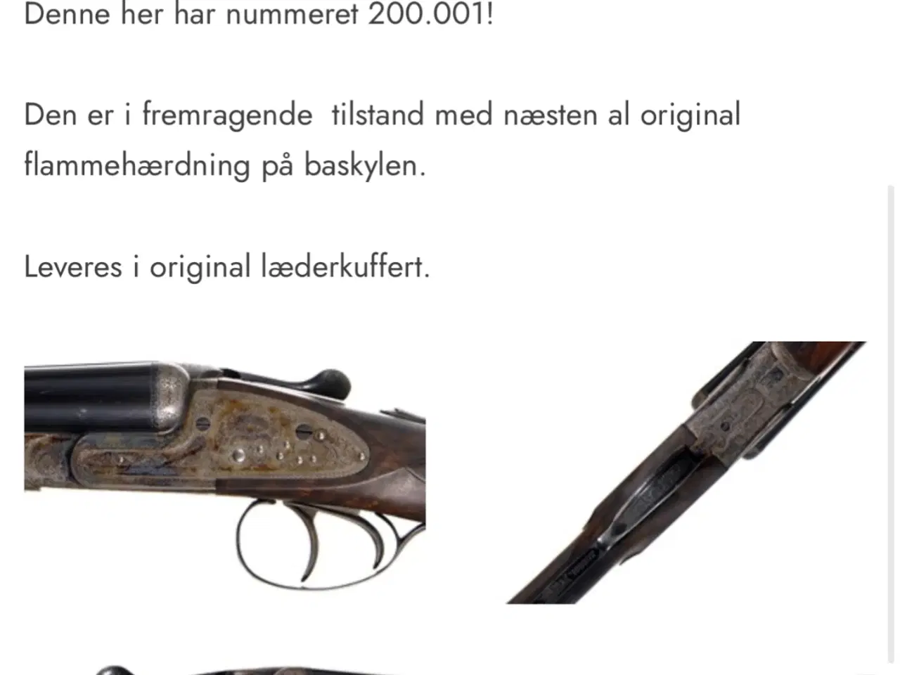 Billede 3 - Næsten ny engelsk haglbøsse