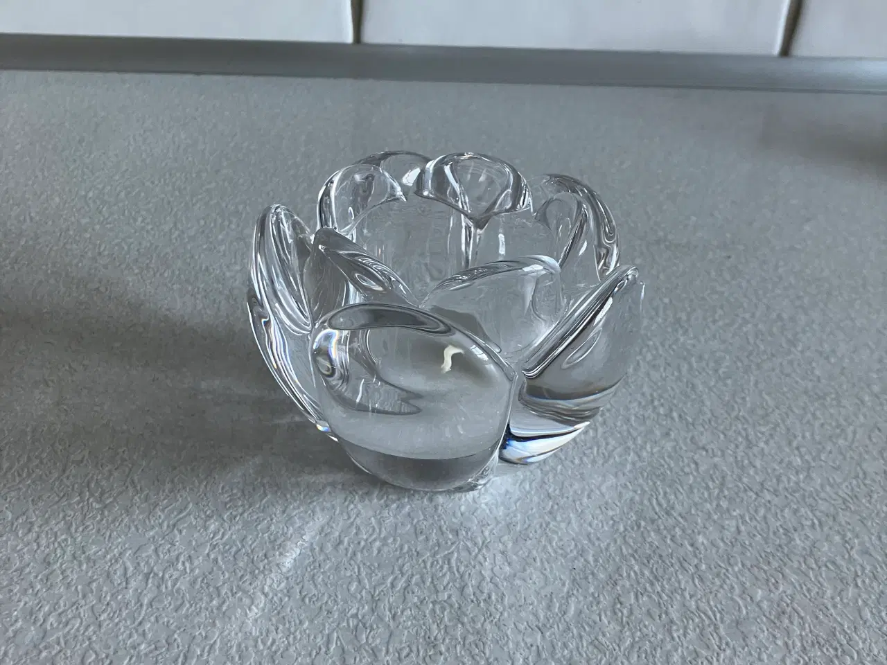 Billede 1 - Flot glas fyrfadsstage produceret af Holmegaard 