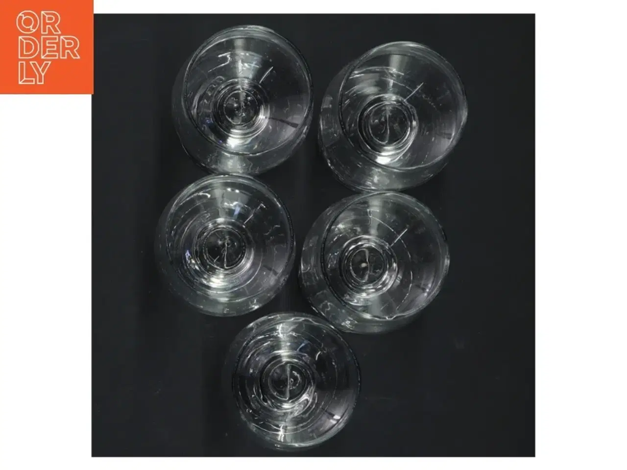 Billede 2 - Sæt med 5 små glas (str. H 9 cm. ø. 4,5 cm)