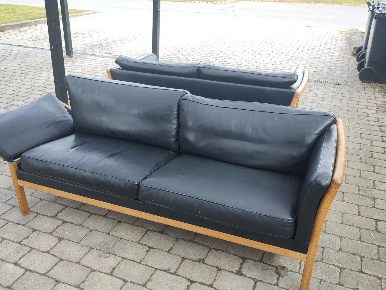 Billede 3 - Tremmesofaer med kvalitetslæder, 2+3