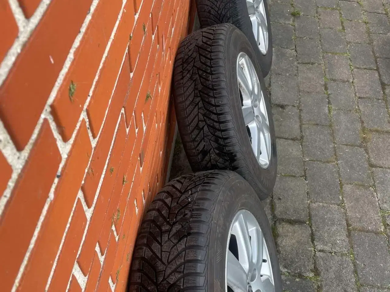 Billede 2 - 15” Originale VW alufælge med vinterdæk