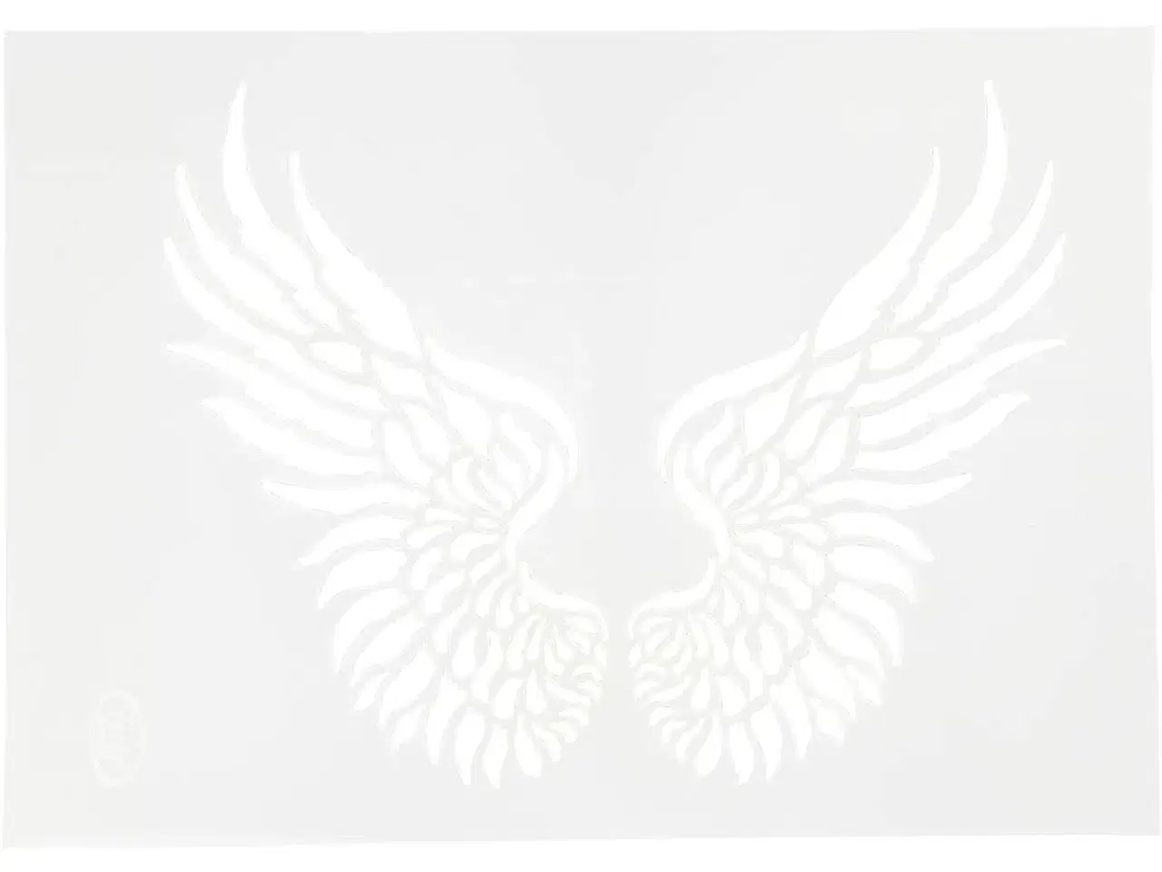 Billede 1 - A4 Stencil med Vinger - Kreativ Dekoration