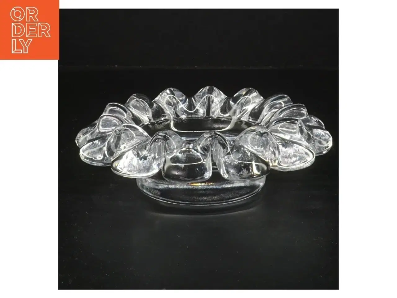 Billede 1 - Glaslysestage (str. Ø 16 cm)