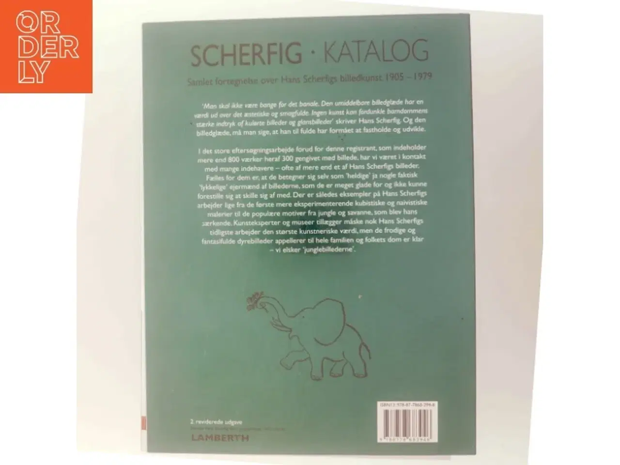 Billede 3 - Scherfig katalog : samlet fortegnelse over Hans Scherfigs billedkunst 1905-1979 af Lena Lamberth (Bog)