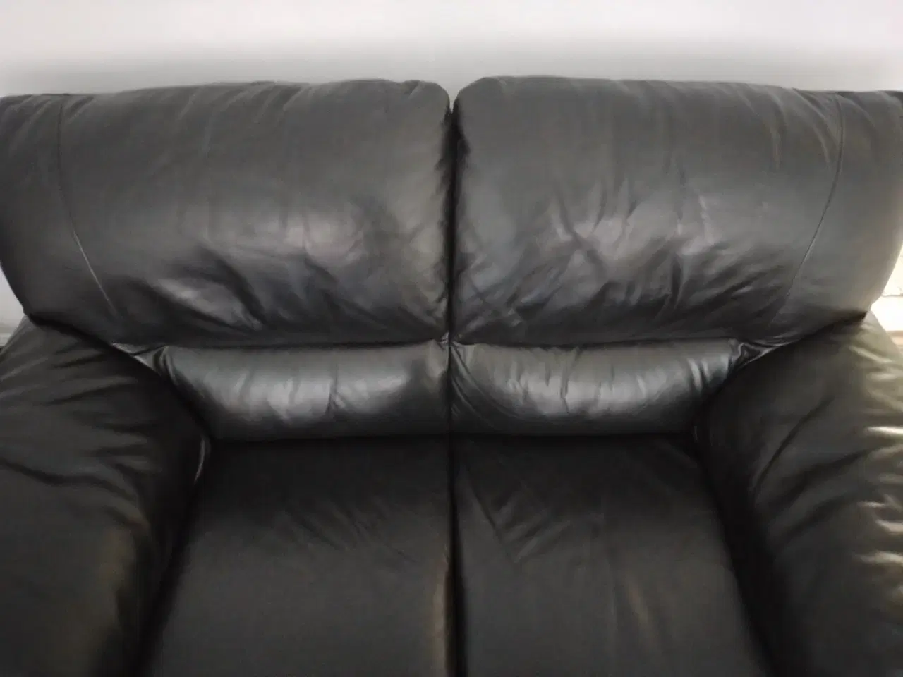 Billede 3 - Kraftig kvalitets lædersofa. 