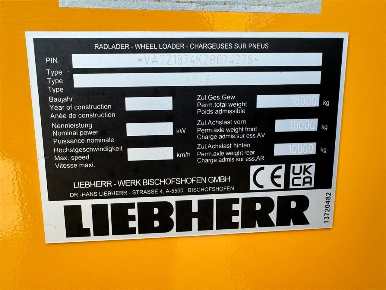 Billede 20 - Liebherr L546 G8 KUN 725 TIMER OG LANG BOM!