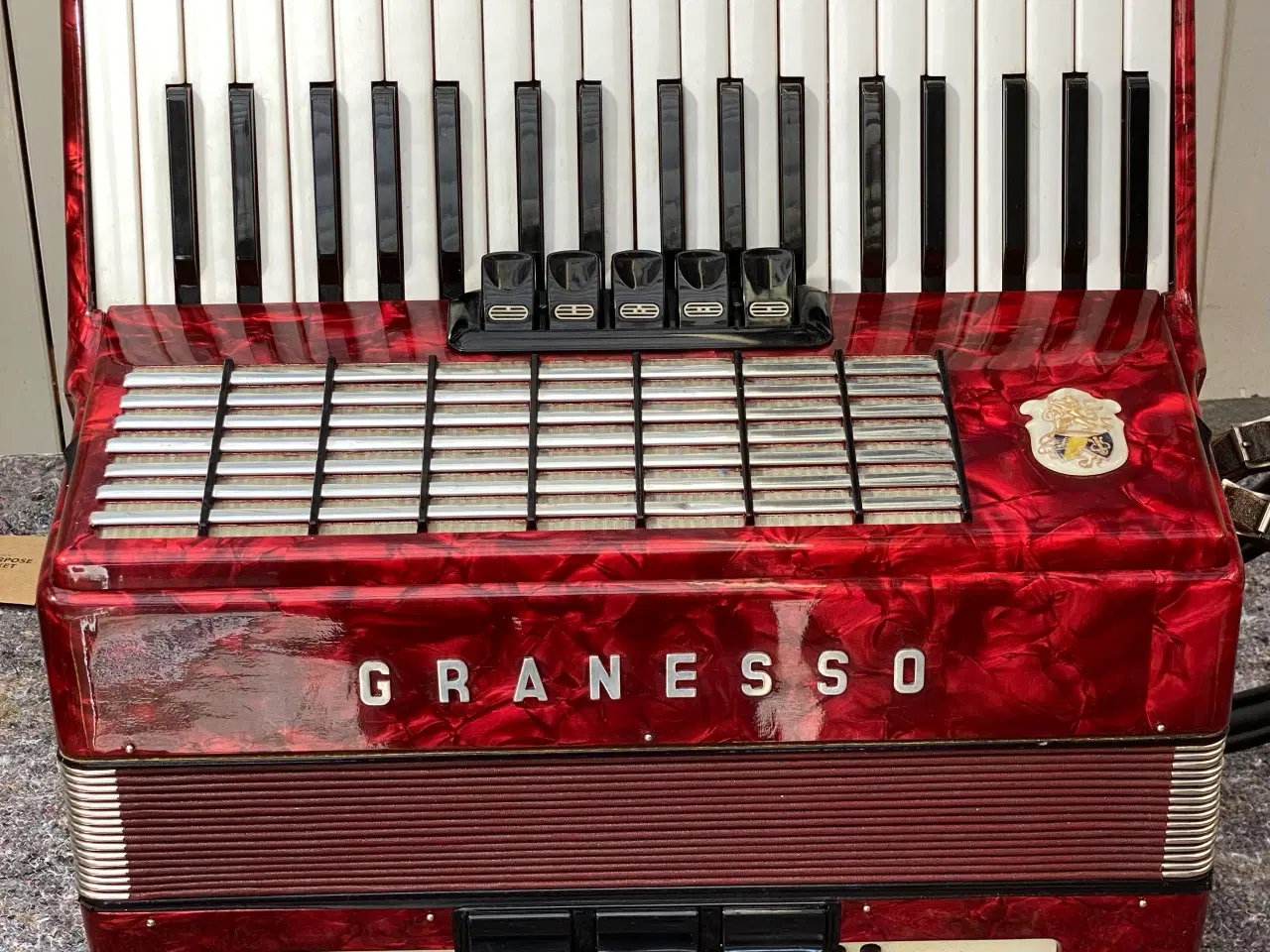 Billede 5 - Granesso harmonika – vintage rød perlemor, sælges 