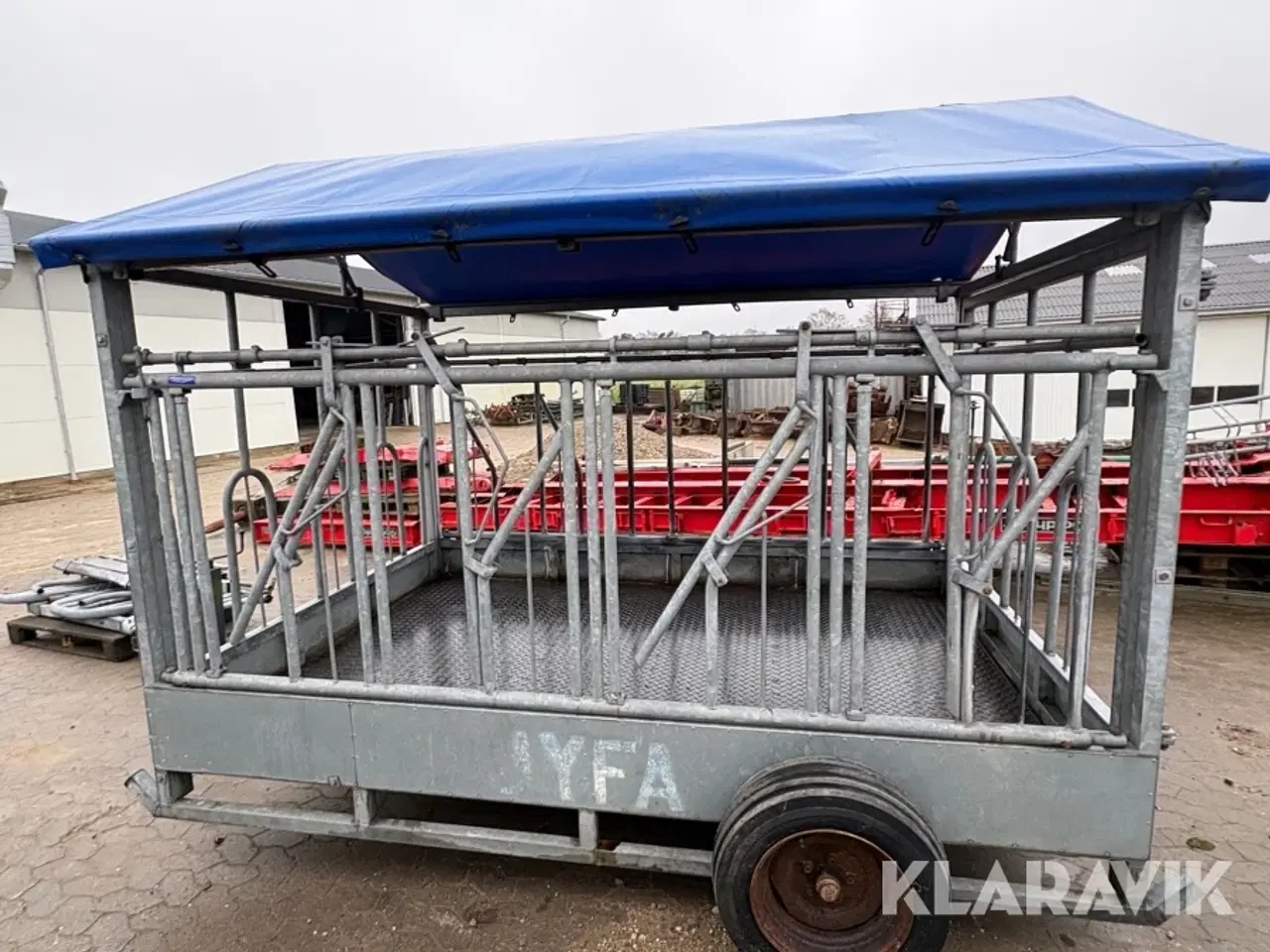 Billede 5 - Mobil foderhæk Jyfa inklusive ekstra sidefag og diverse