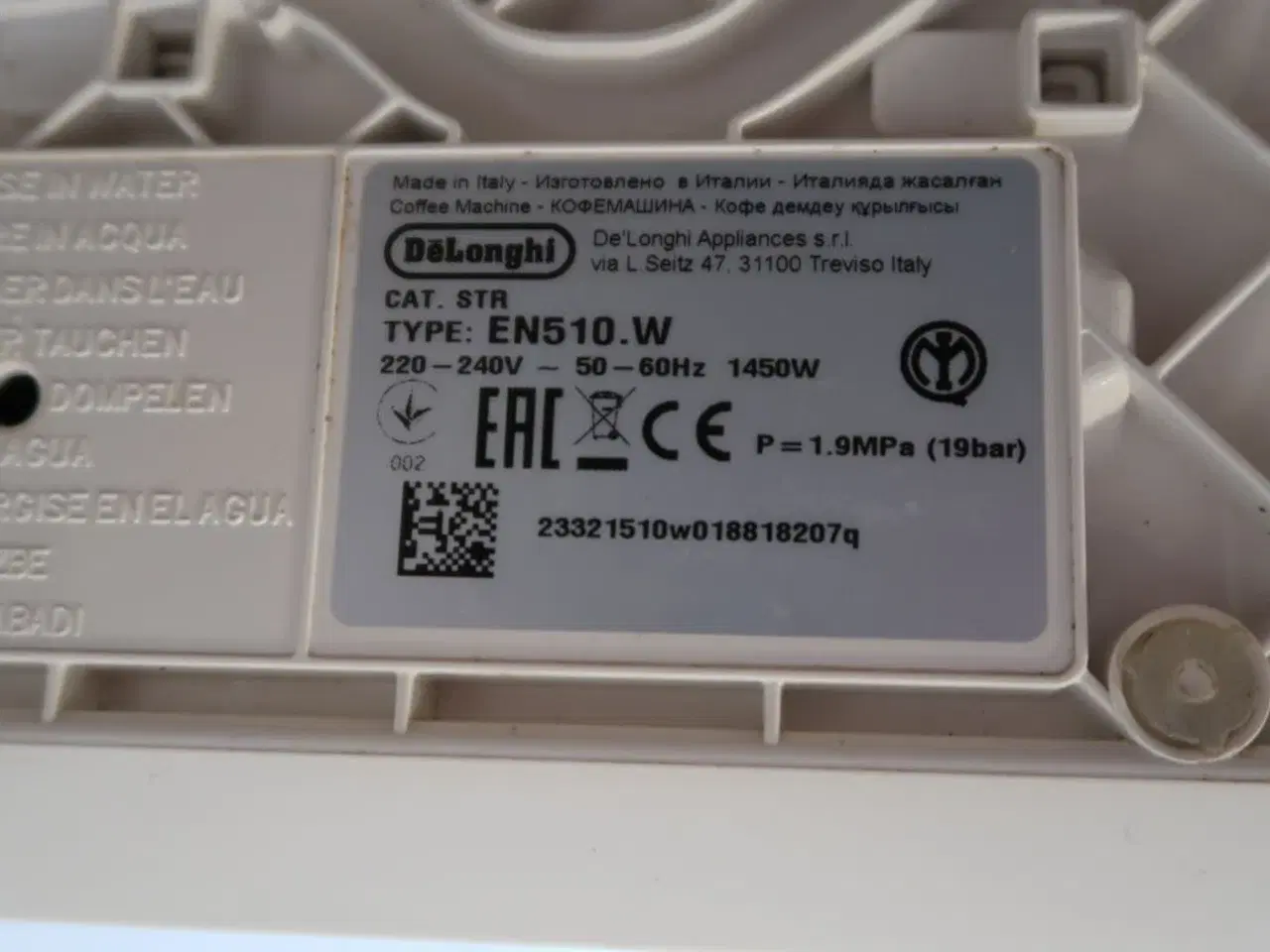 Billede 5 - Espressomaskine NESPRESSO DeLonghi EN510.W