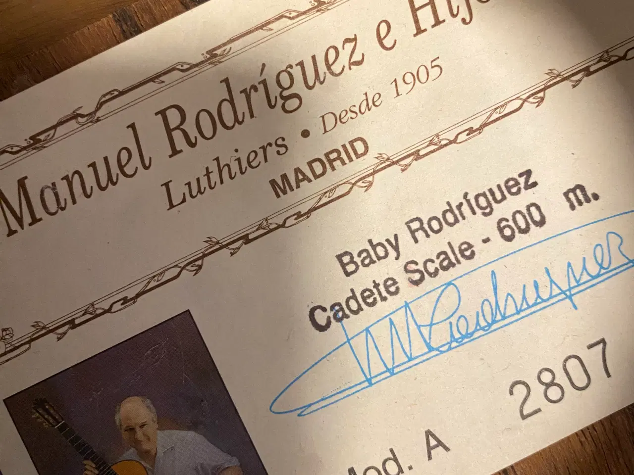 Billede 2 - 🎸 Manuel Rodríguez “Baby Rodríguez” A2807 – Cadet