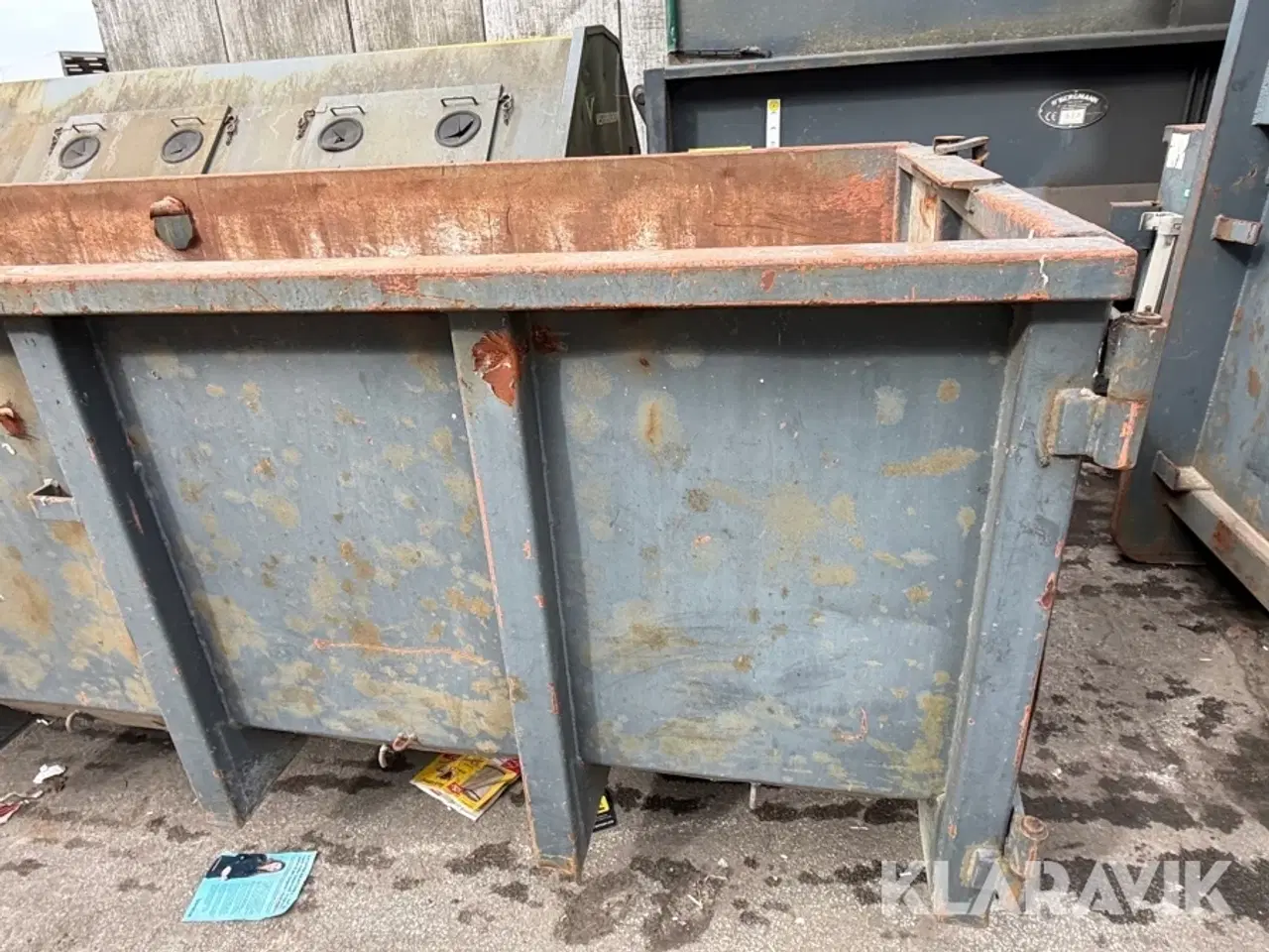 Billede 12 - Container Åben affaldscontainer med løftebeslag