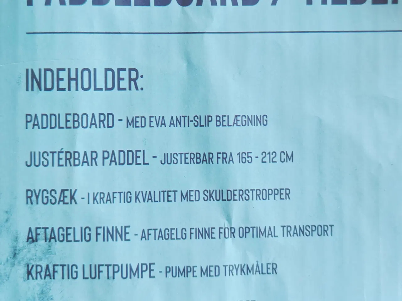 Billede 2 - paddle bord junior   