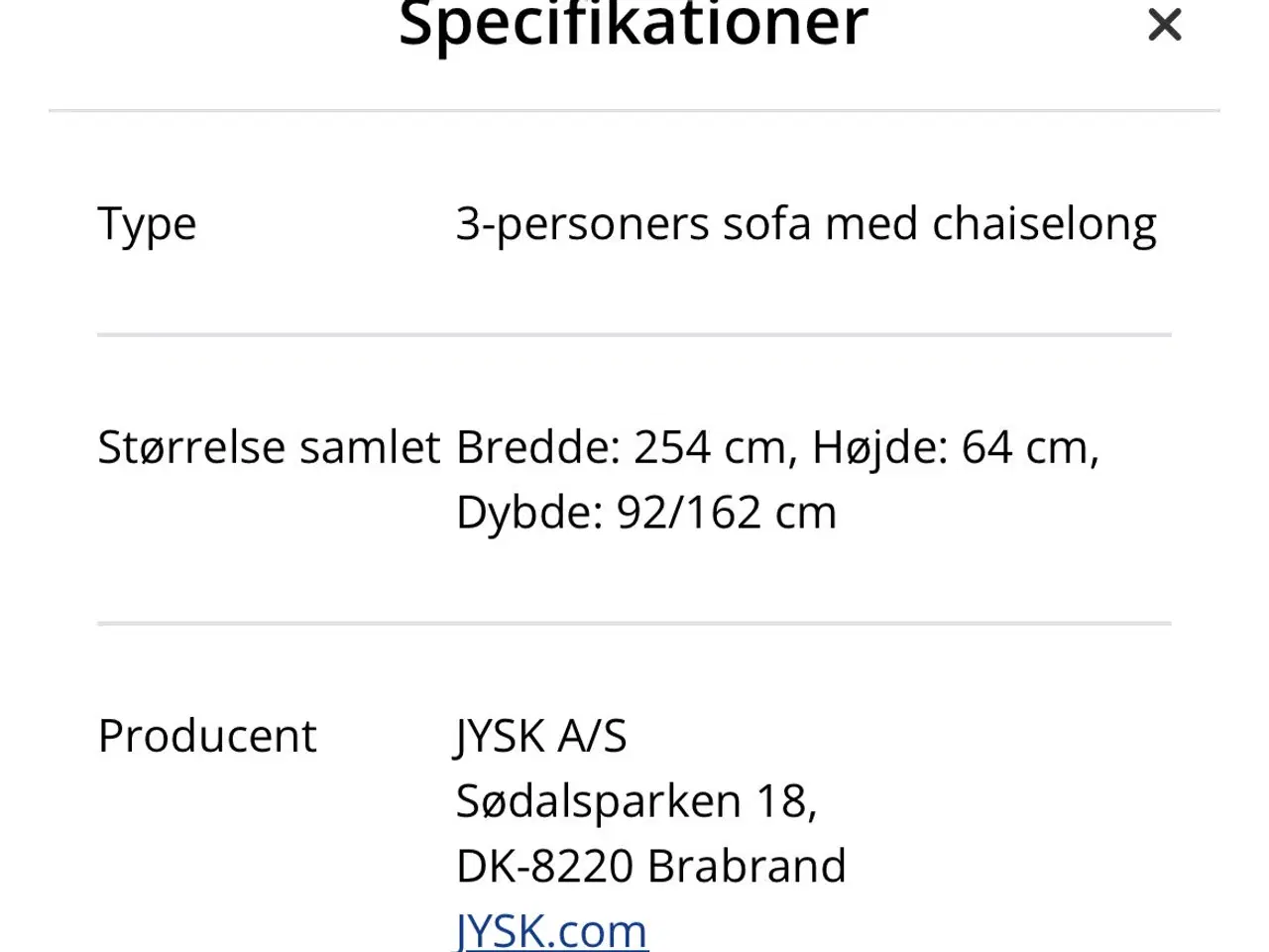 Billede 3 - Skejby 3-pers Sofa