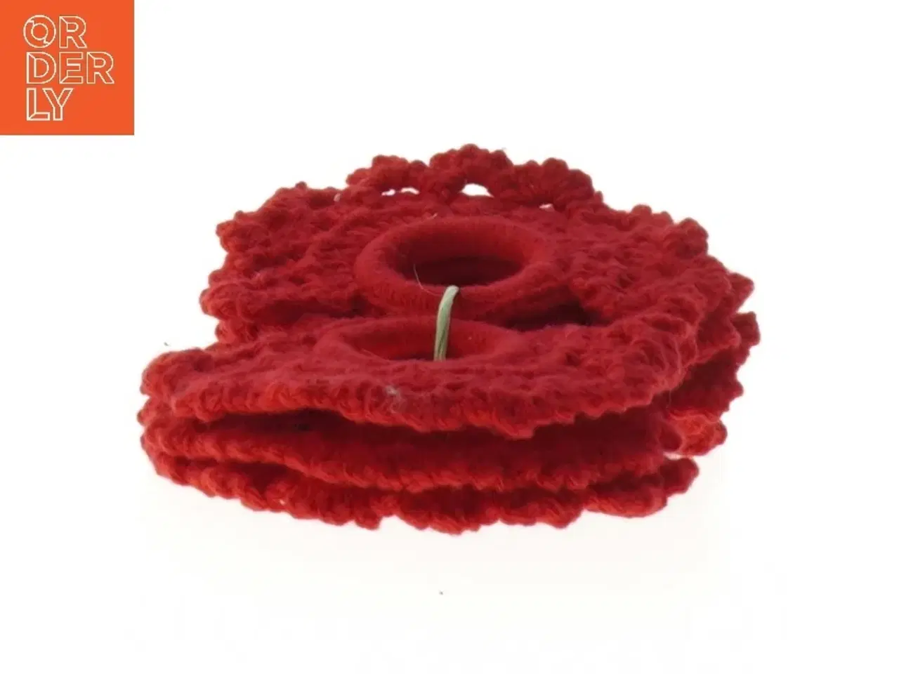 Billede 3 - 8 Hæklede servietringe (str. 8 styk, ø 3 cm)