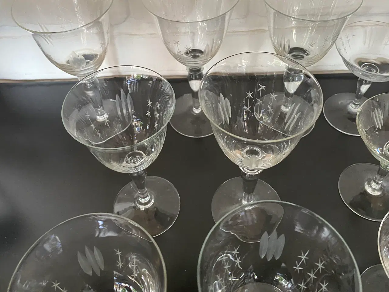 Billede 2 - Nordlys vinglas lyngby glas