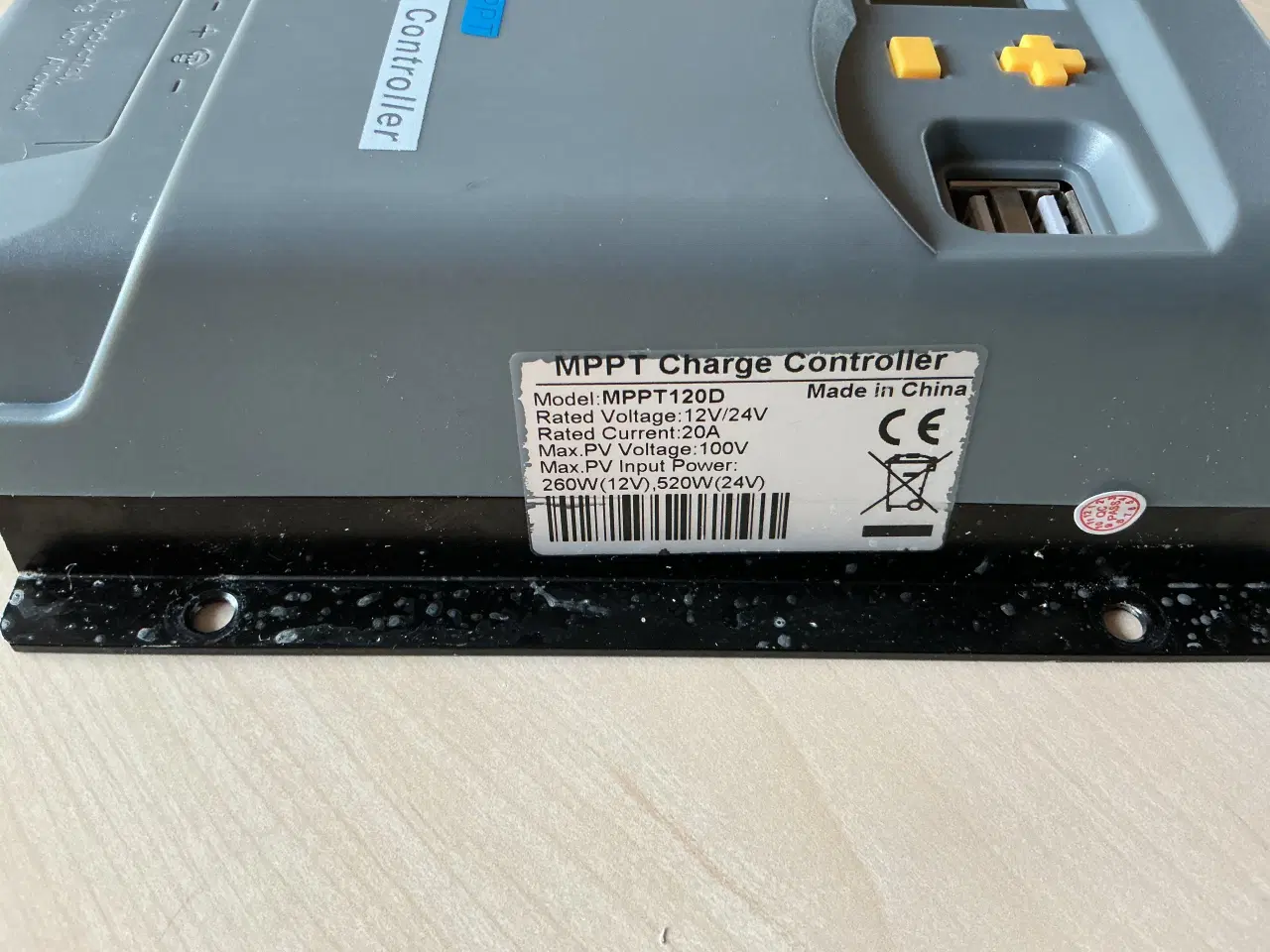 Billede 3 - Solcelleregulator MPPT120D 20A