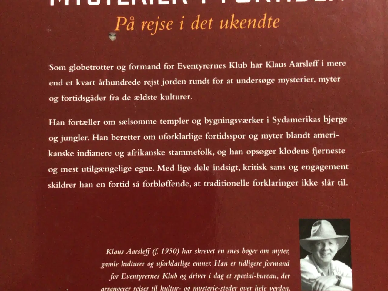 Billede 2 - Klaus Aarsleff : Mysterier i fortiden . Inkl. DVD 