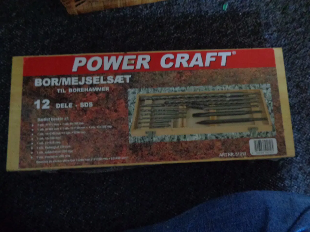 Billede 1 - Power craft bor/mejselsæt 