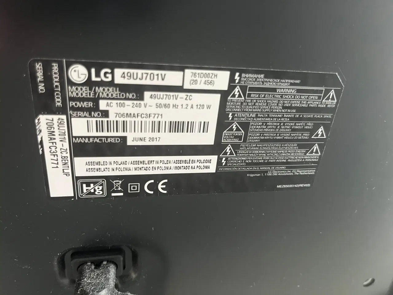 Billede 2 - 🔥 49" LG 4K Smart TV (49UJ701V)