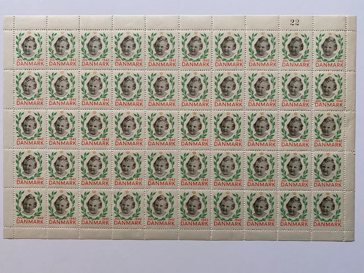 Billede 1 - Julemærker Danmark helark 1942