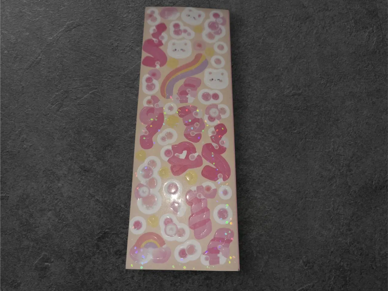 Billede 2 - Farverige klistermærker med regnbuer, hjerter og s