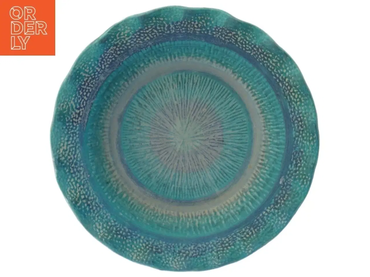 Billede 4 - Rillet keramisk dekorationsskål fra Bay (str. Ø 28 cm)