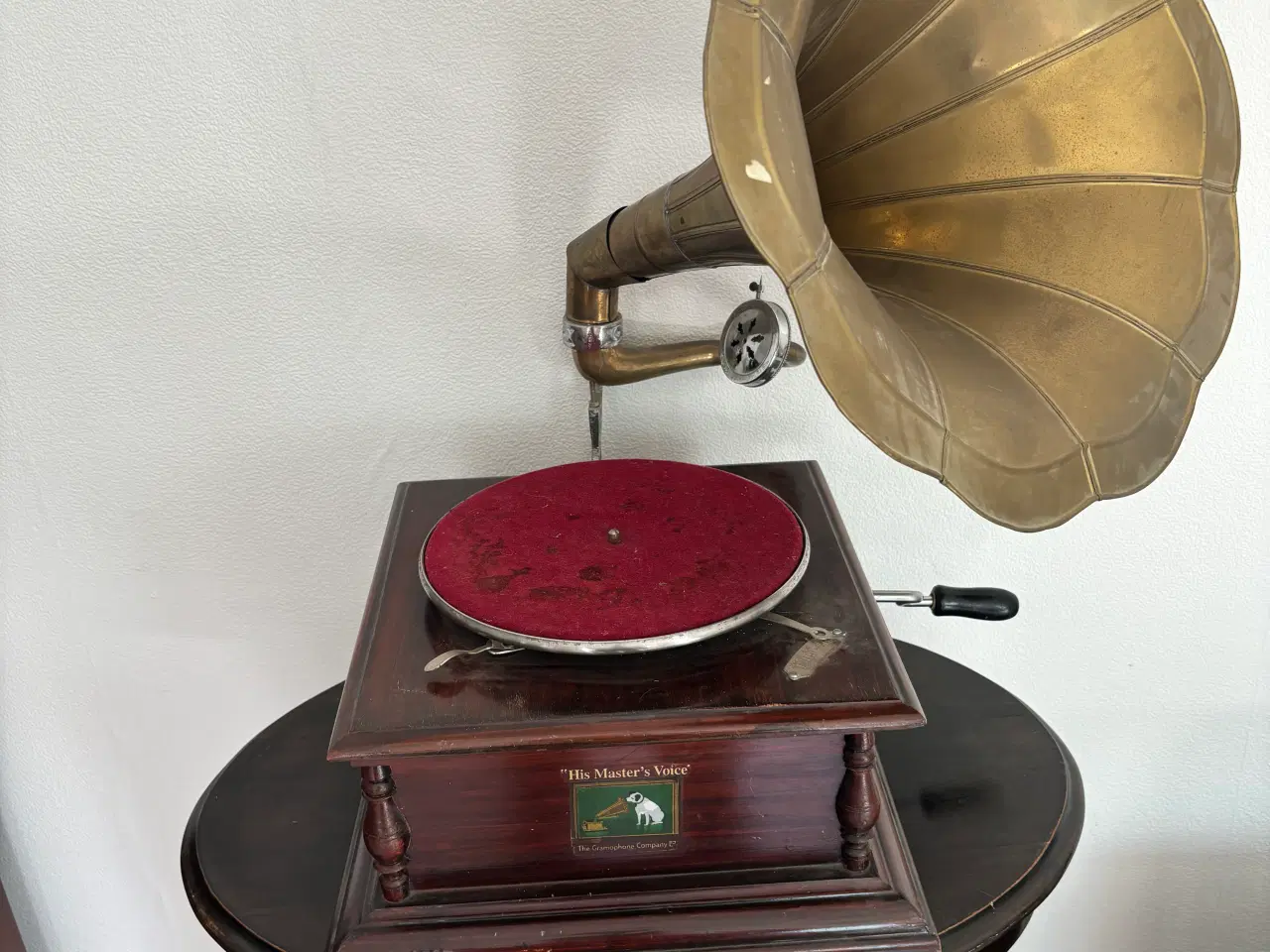 Billede 1 - Grammofon His Masters Voice + 2 plader (NY PRIS)