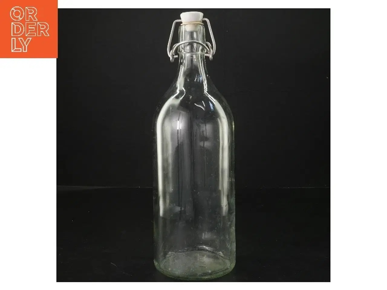 Billede 1 - Glasflaske med patentlåg (str. 30 cm)