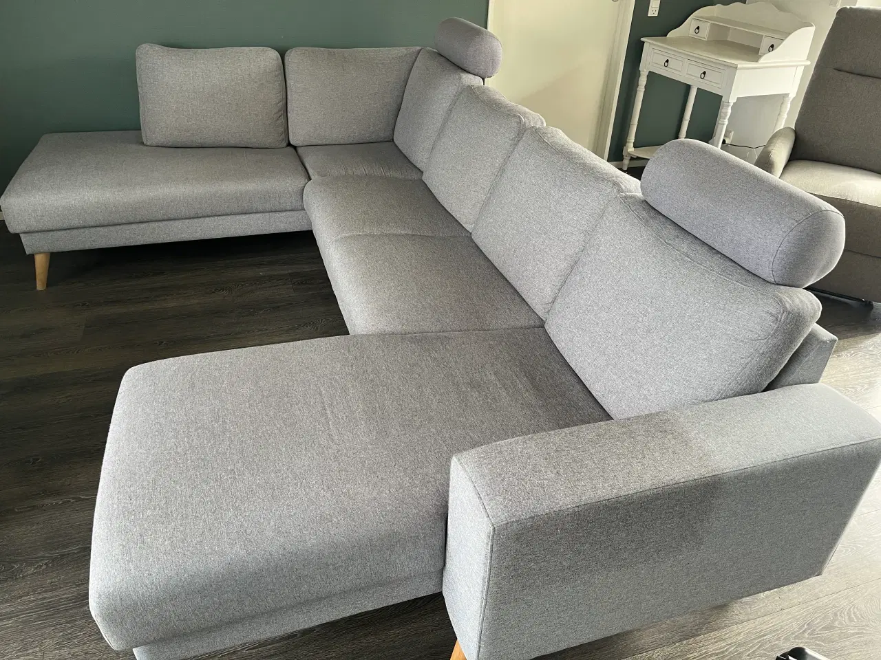 Billede 2 - Sofa i gråt stof