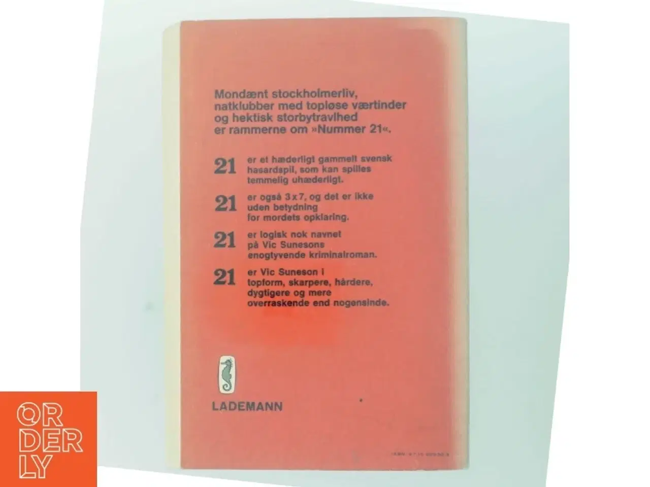 Billede 3 - Vic Suneson &#39;Nummer 21&#39; Bog fra Lademann