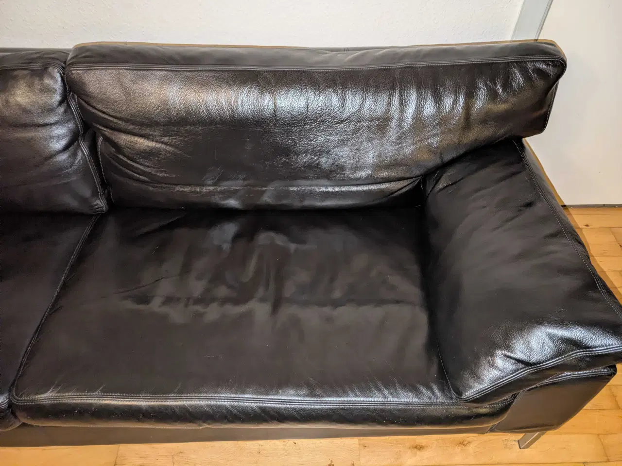 Billede 2 - sorte lædersofaer Mogens Hansen