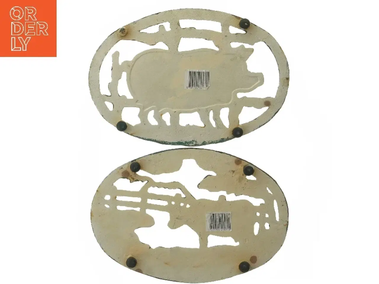 Billede 3 - Retro bordskånere med dyremotiver (str. 23,5x16 cm)