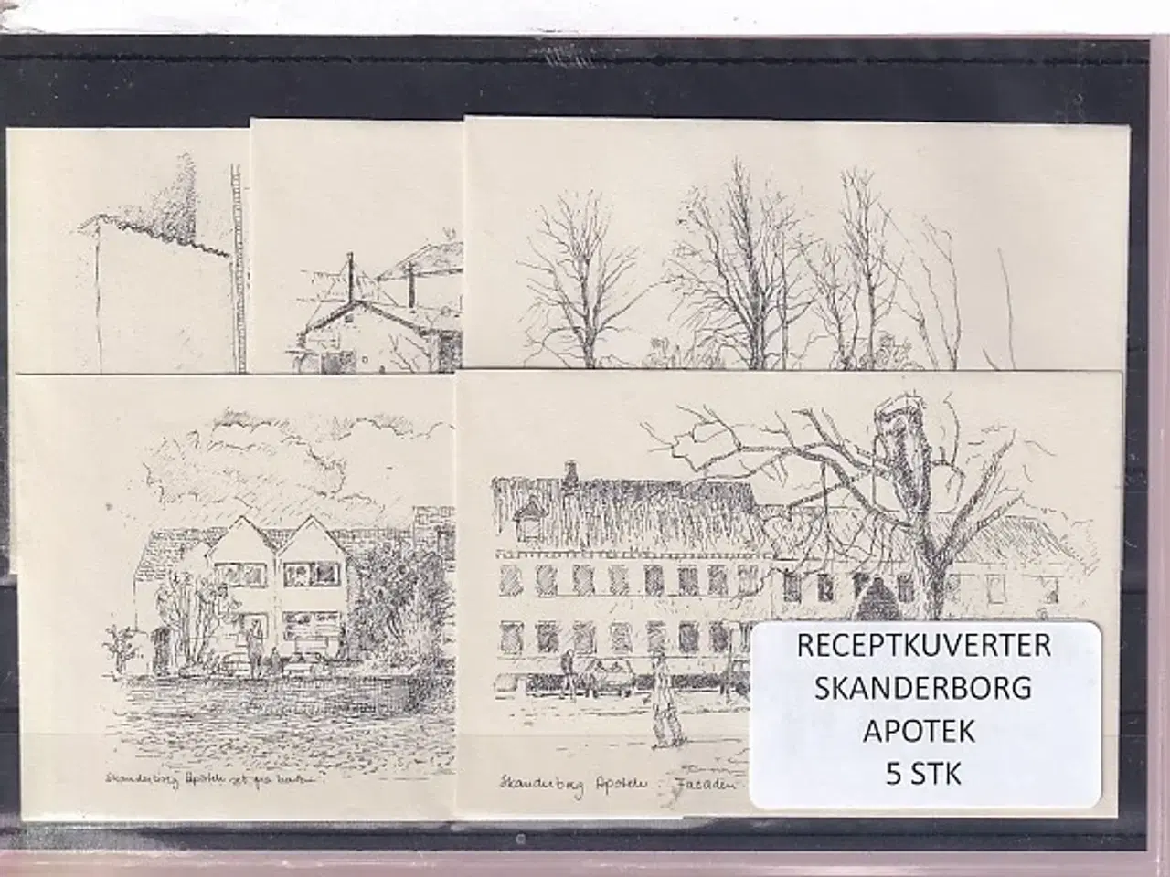 Billede 1 - Receptkuverter - Skanderborg Apotek - 5 Stk.