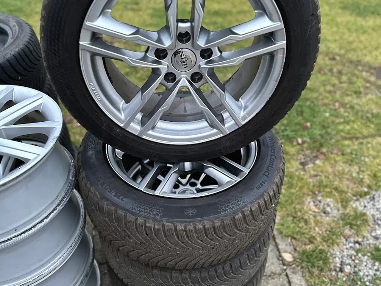 Billede 5 - 17", 5x112 R17 med 225/50 Continental vinterdæk