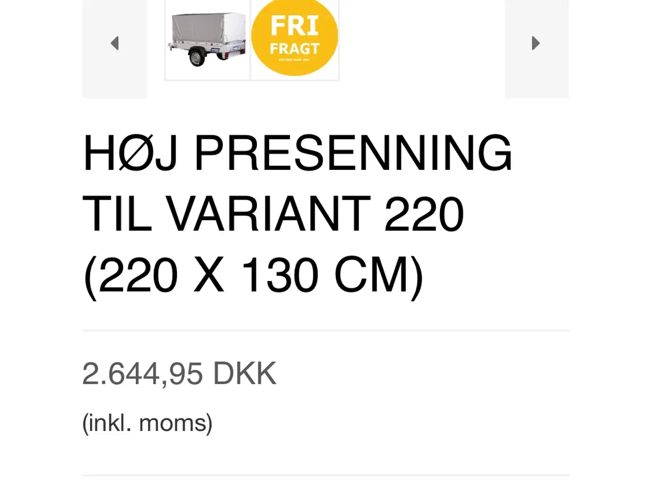 Billede 1 - Høj presennig