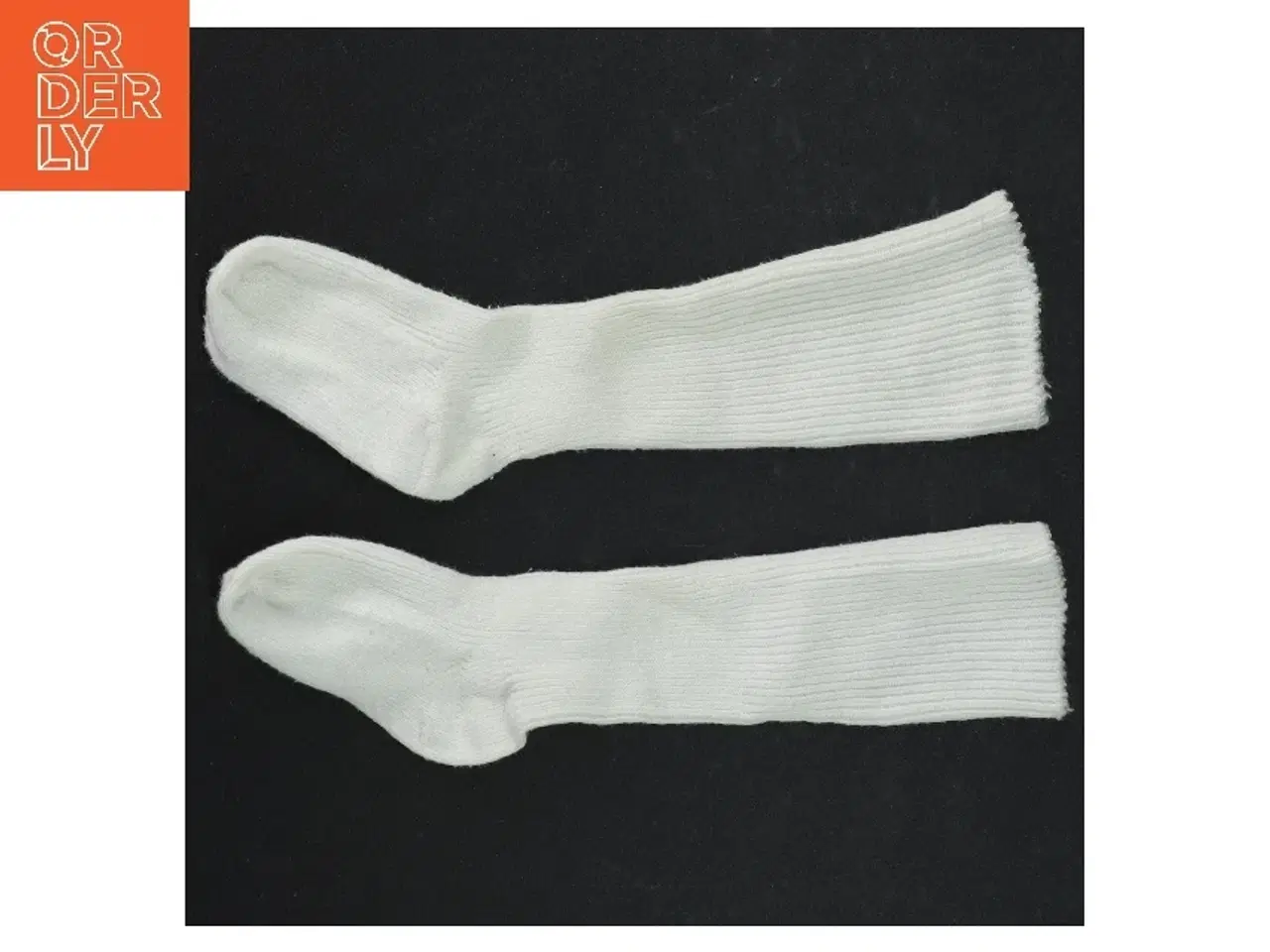 Billede 1 - Hvide babysokker fra Lange Ministrømper (str. Fod 7 cm)