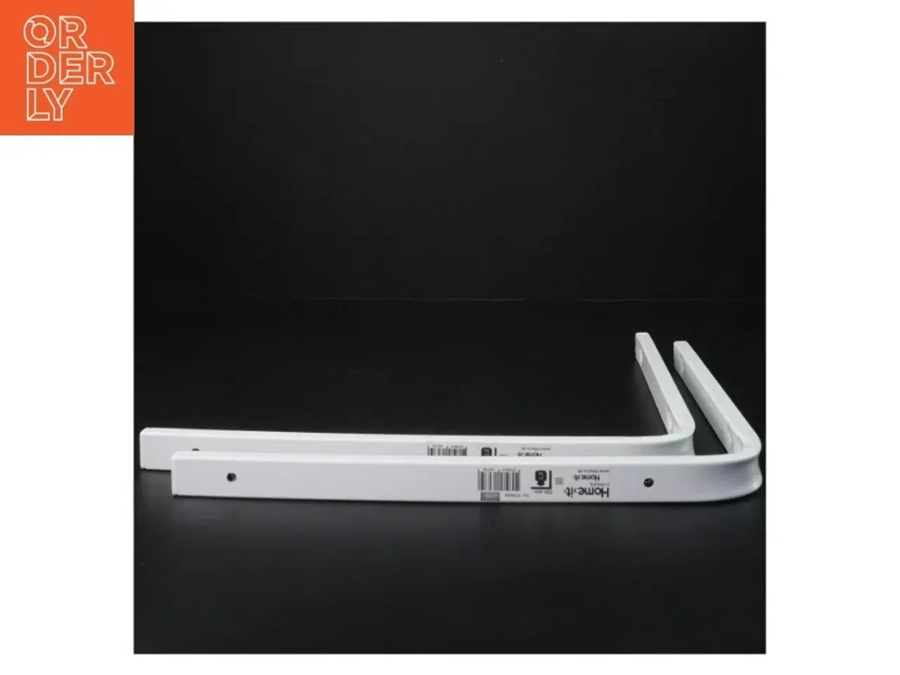 Billede 2 - Hvide hyldebeslag fra Home It (str. 25 x 30 cm)