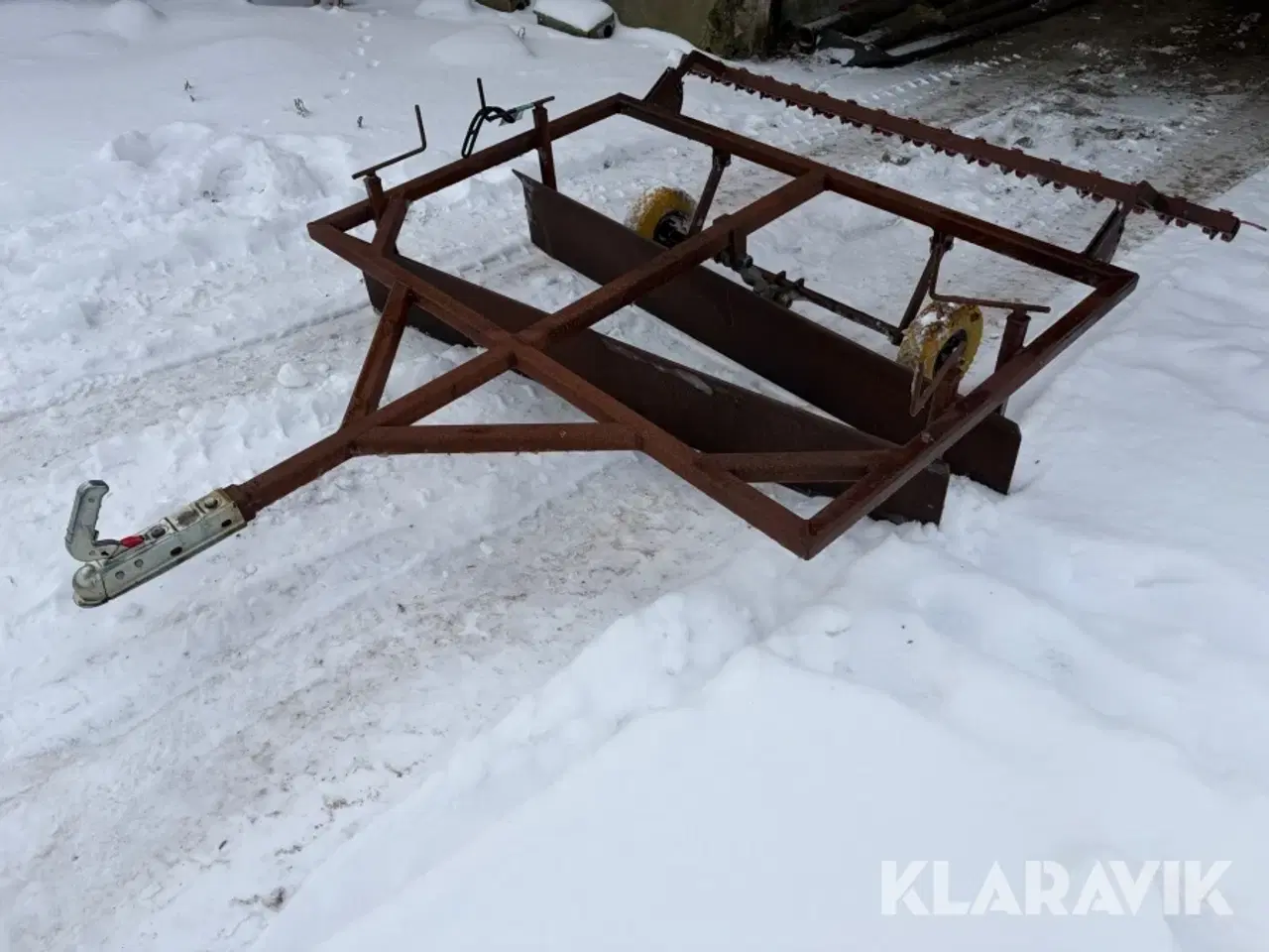 Billede 1 - Stige skraber med rive specialfremstillet